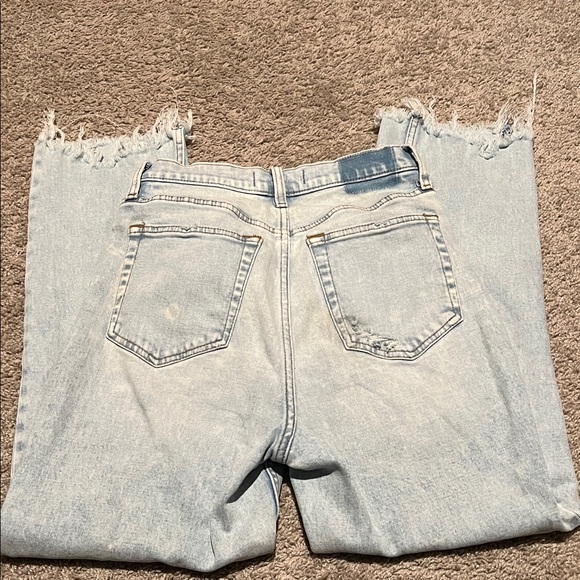 Abercrombie & Fitch Ultra High Rise Ankle Straight Curve Love| Size 27/4R - Picture 3 of 6